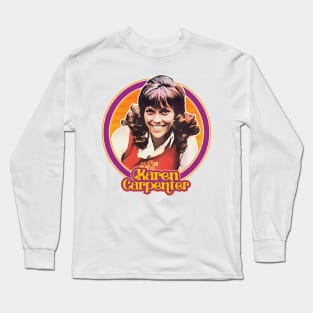 Karen Carpenter / Retro 70s Aesthetic Fan Design Long Sleeve T-Shirt